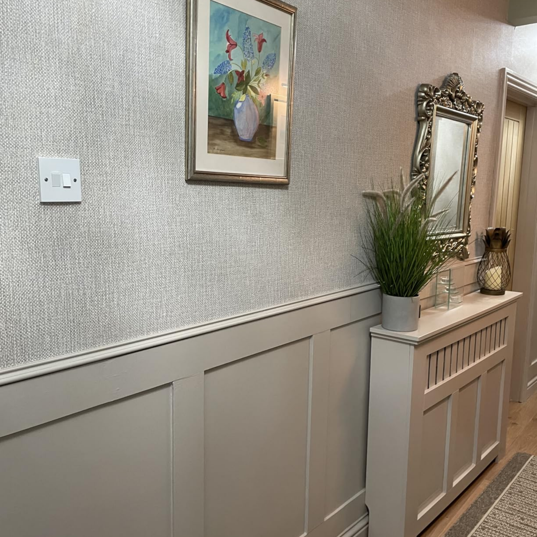 12-Panel Shaker Wall Panels (6 × 100cm + 6 × 50cm) – Living Room