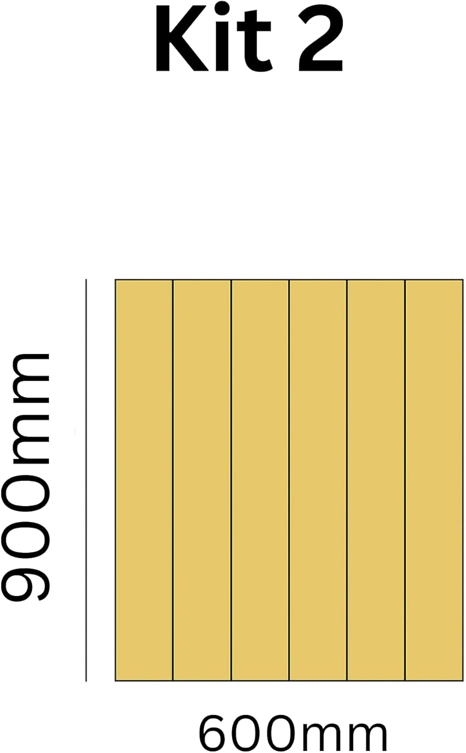 Tongue & Groove MDF Wall Panels with Adhesive – V-Groove Paintable 3D Panelling – 600mm Wide – Moisture-Resistant Decorative Panels for Hallways, Bathrooms & Interiors (KIt 1)