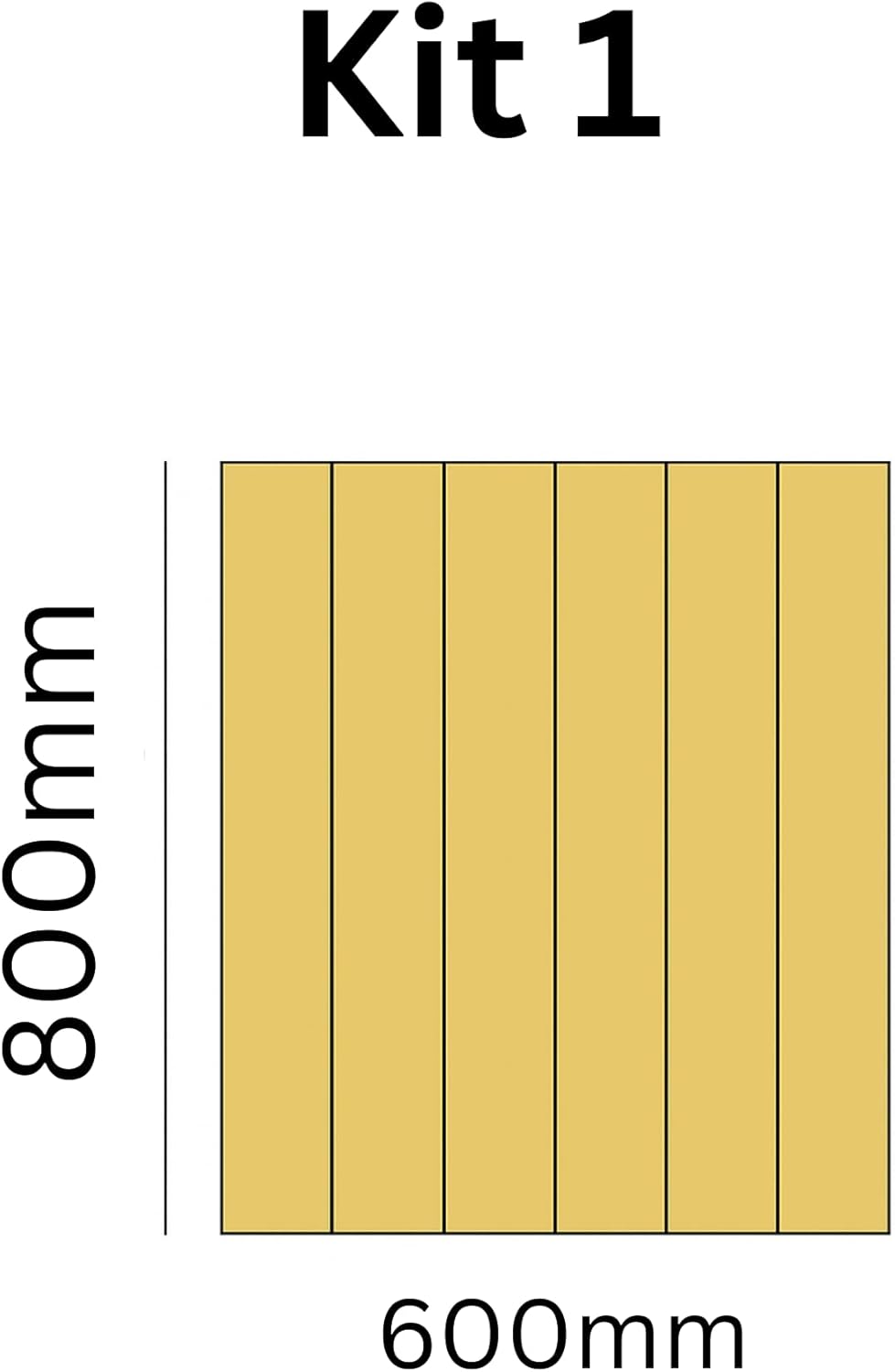 Tongue & Groove MDF Wall Panels with Adhesive – V-Groove Paintable 3D Panelling – 600mm Wide – Moisture-Resistant Decorative Panels for Hallways, Bathrooms & Interiors (KIt 1)