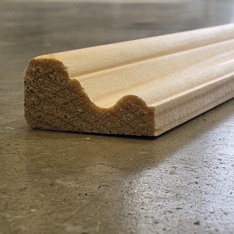 Solid Pine Panel Moulding (W) 28mm x (T) 15mm Smooth Softwood Trim for DIY Wall Panelling, Picture Frames, Shaker Panels, Wainscoting Paintable Moulding