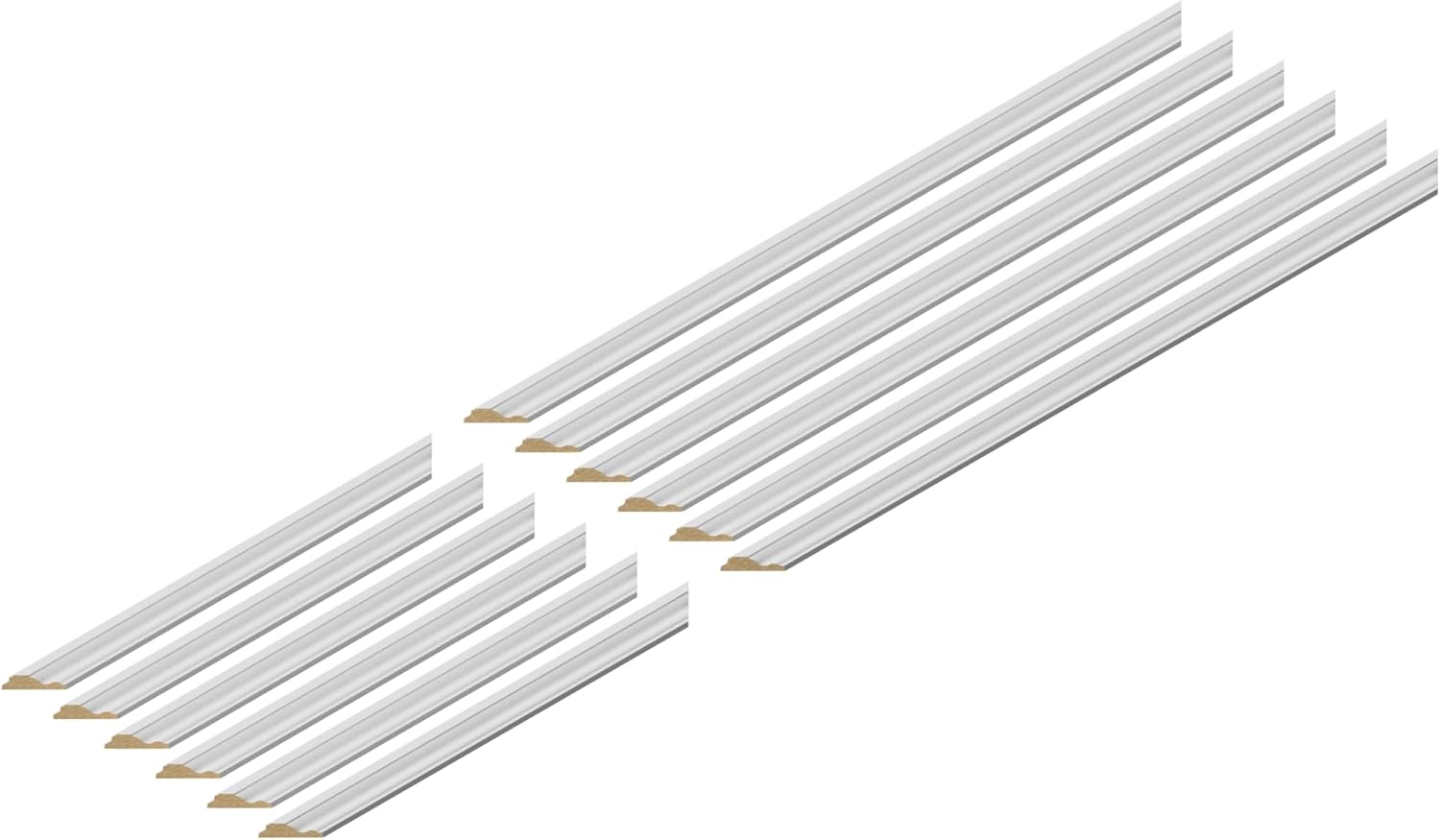 MWPKT-2 - Ready to Paint Wall Panel Moulding Kit, 3 Panel Feature Wall Set (700mm x 420mm) | Pre-Primed & Pre-Mitred | Easy Install Decorative Wall Panels