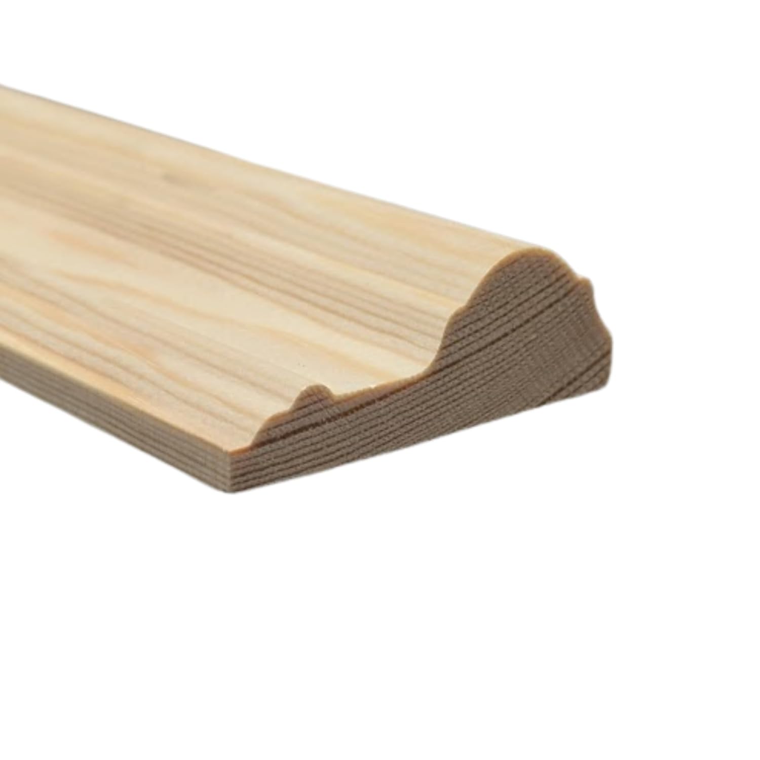 Pine Decorative Panel Softwood Moulding Dado Rail – 1m x 63mm x 25mm Solid Pine Wood Trim | Interior Wall Panelling Rail for DIY, Wainscoting & Feature Walls | Paintable & Stainable - Pack of 1