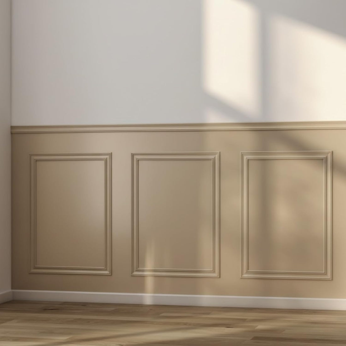 Cheshire Moulding Slim Dado Wall Kit - Pine Decorative Dado & Pre-Mitred - Minimalist Decorative Capping Mouldings & Horizontal Slats, Easy DIY Wall Customization, 2m² Coverage, Quick Installation
