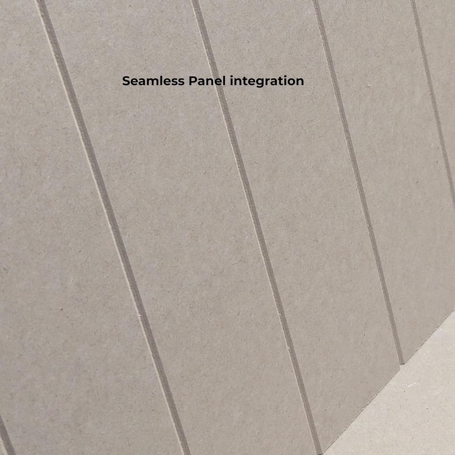Tongue & Groove MDF Wall Panels with Adhesive – V-Groove Paintable 3D Panelling – 600mm Wide – Moisture-Resistant Decorative Panels for Hallways, Bathrooms & Interiors (KIt 1)