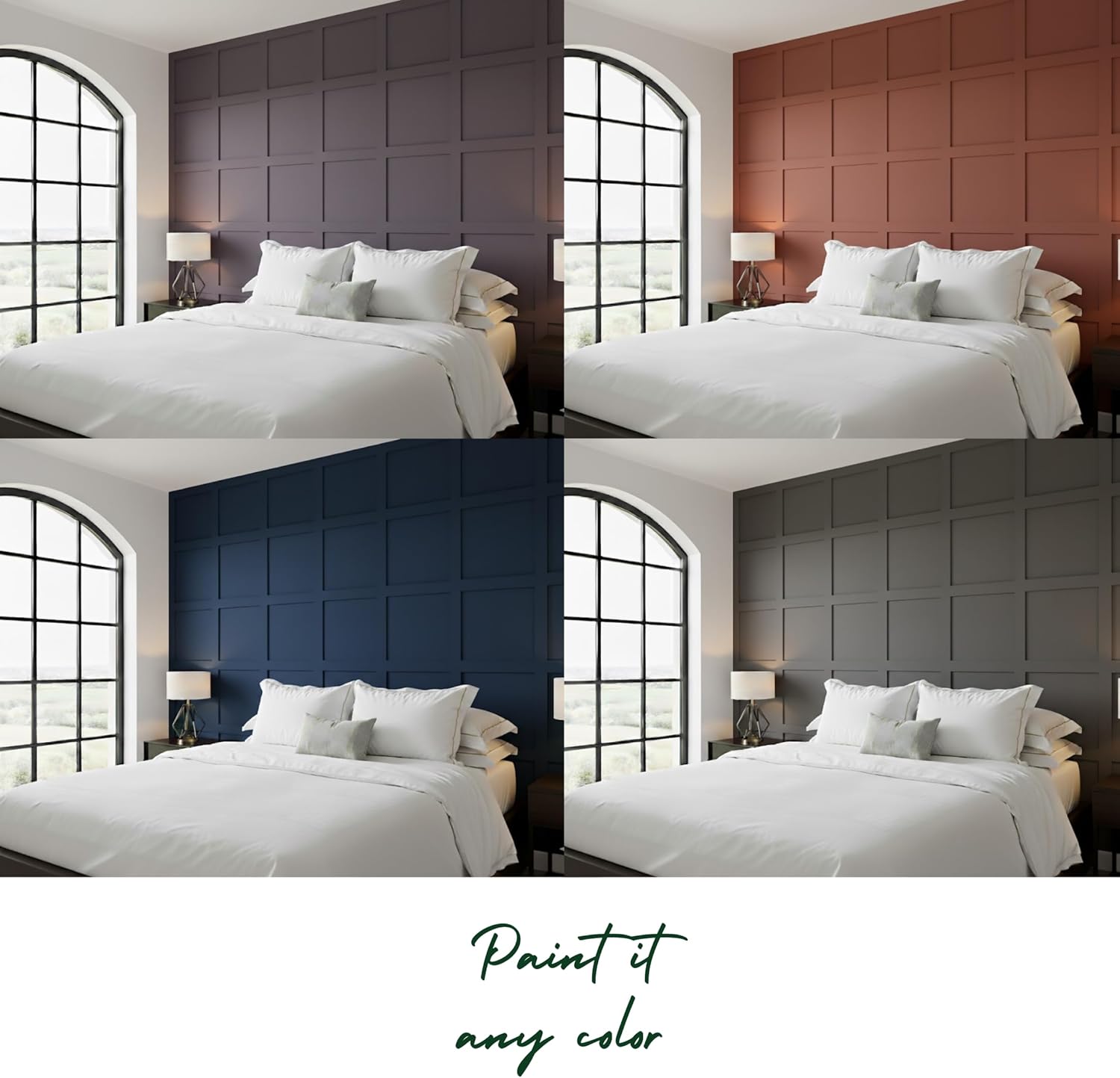 Shaker MDF Wall Wainscoting Kit -10x100cm MDF Slats, DIY Shaker Wall Panels for Feature Walls, Sleeping Room & Interiors, Paintable Smooth MDF Kits for Decorative Wainscoting & Home Decor - Pack of 10