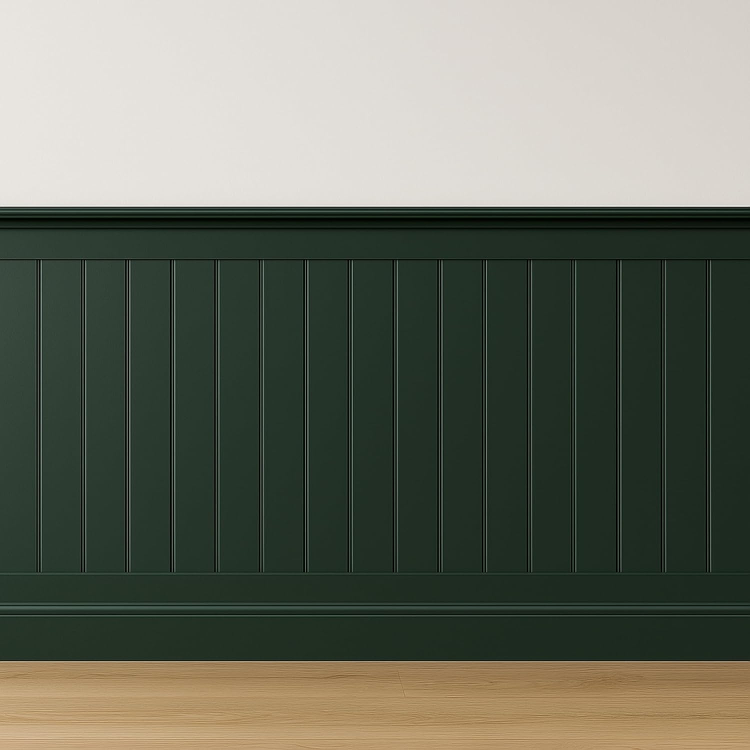 Tongue & Groove MDF Wall Panels with Adhesive – V-Groove Paintable 3D Panelling – 600mm Wide – Moisture-Resistant Decorative Panels for Hallways, Bathrooms & Interiors (KIt 1)
