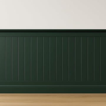 Tongue & Groove MDF Wall Panels with Adhesive – V-Groove Paintable 3D Panelling – 600mm Wide – Moisture-Resistant Decorative Panels for Hallways, Bathrooms & Interiors (KIt 1)