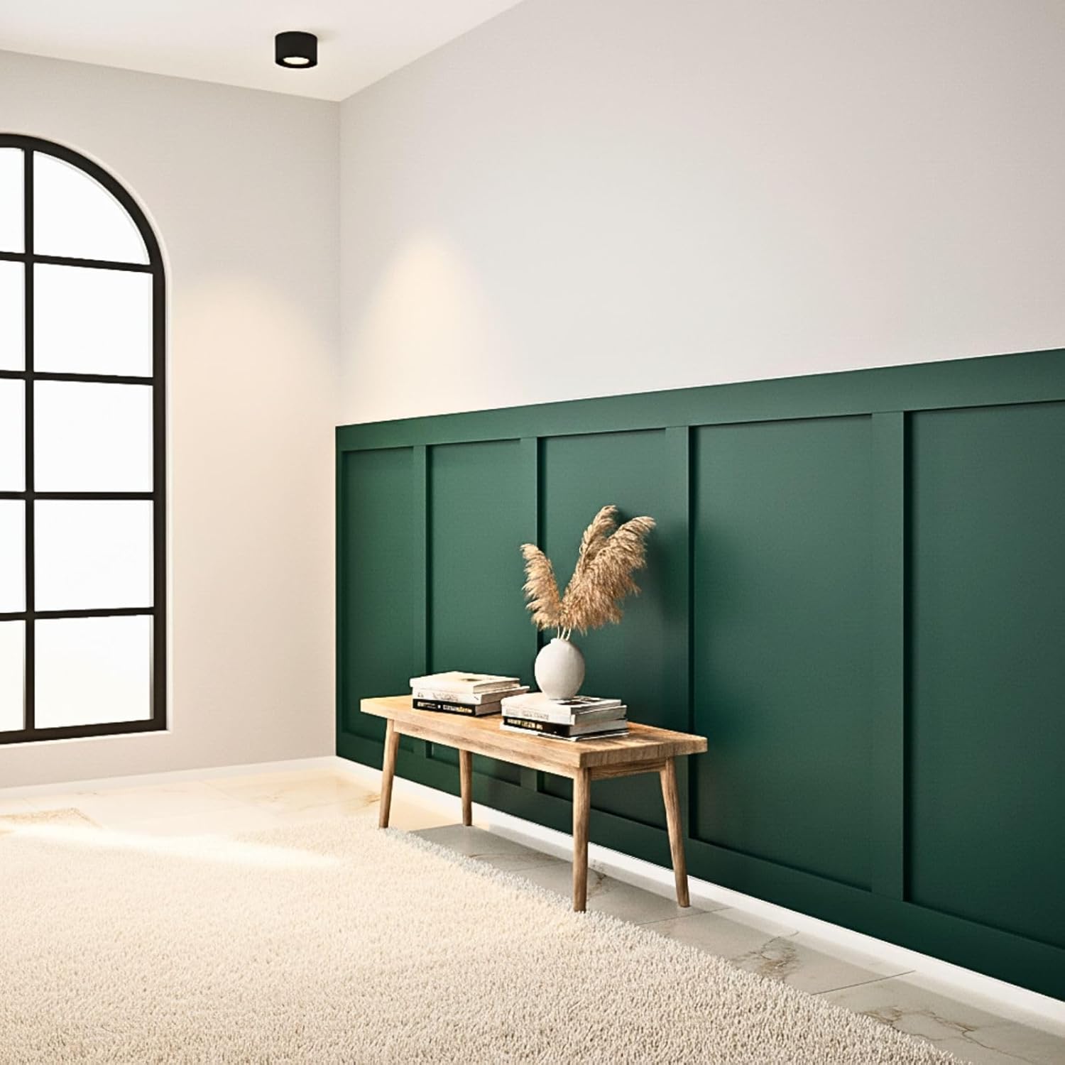 Shaker MDF Wall Panelling Kit (10x100cm & 10x50cm) | DIY Shaker Wall Panels for Modern Interiors | Easy Installation, Paintable MDF Kits for Decorative Walls, Wainscoting & Hallways - Pack of 20