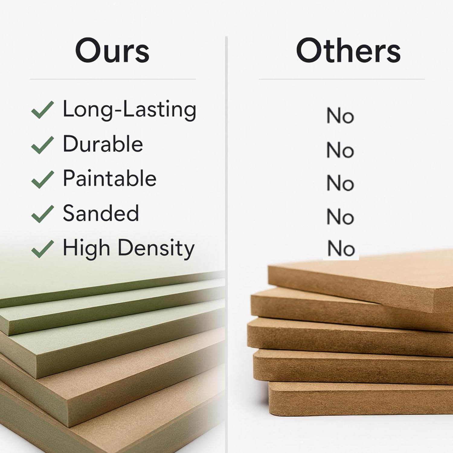 MDF Tongue & Groove Wall Panelling Kit | Paintable 3D Decorative 2pcs Joined Wall Panels | Smooth High-Density MDF | DIY Feature Wall for Living Room, Bedroom, Hallway - Size: (1200x200)mm