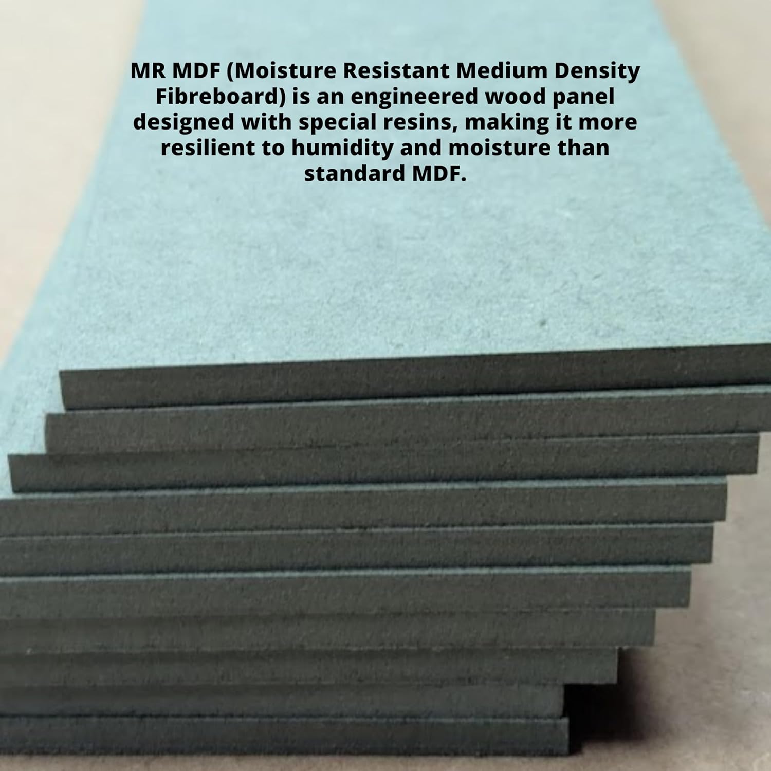 MR MDF Moisture Resistant Board, (10x100) cm High-Density Sheets | Premium, Strong & Smooth for Bathrooms, Kitchens, Joinery, Interior Woodworking & Carpentry - Pack of 3
