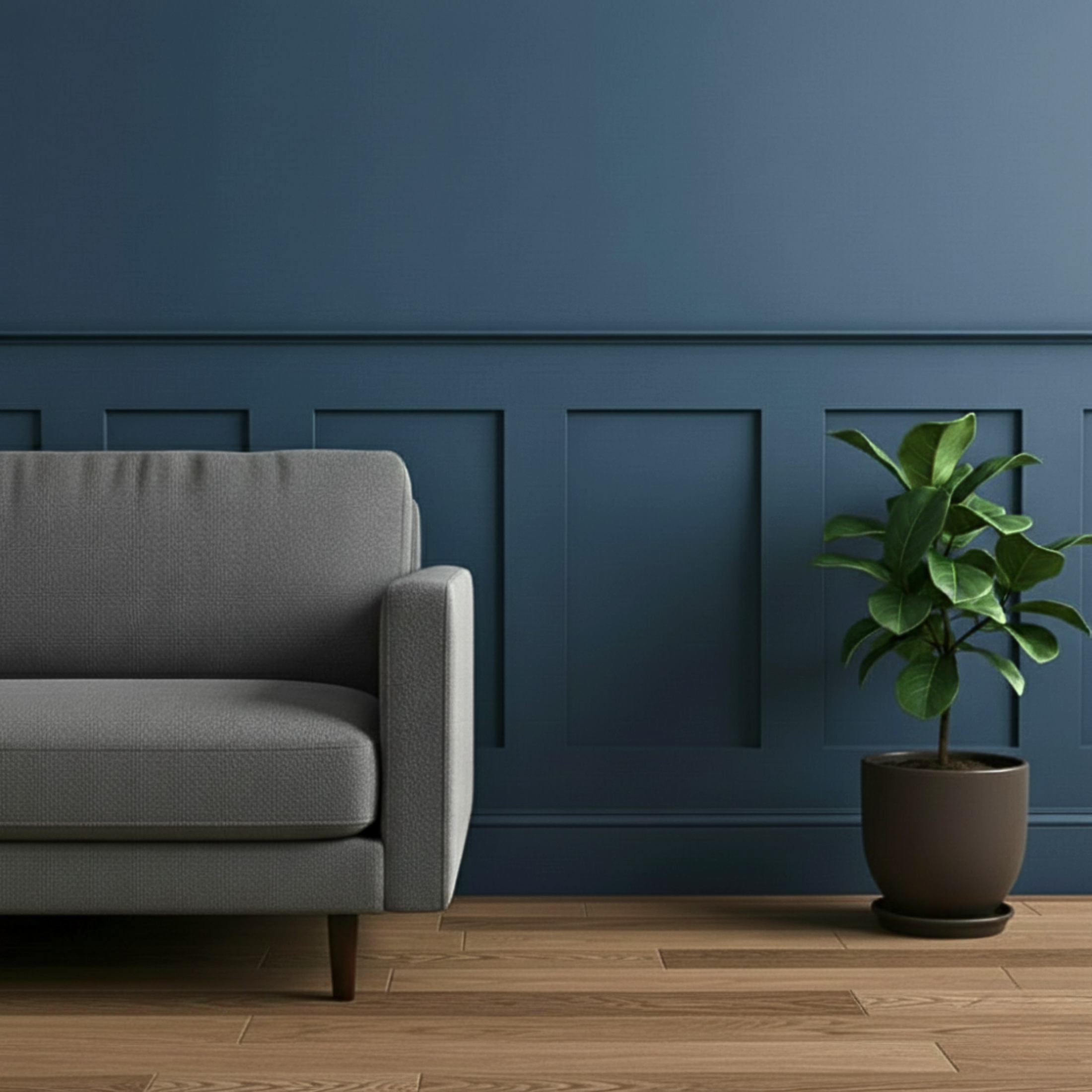 12-Panel Shaker Wall Panels (6 × 100cm + 6 × 50cm) – Living Room